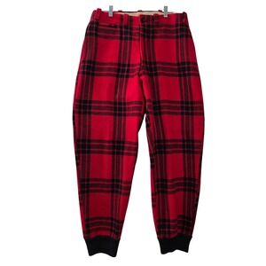 Vintage JC Higgins Mackinaw Wool Plaid Hunting Pants Buffalo Check 34x30 Sears
